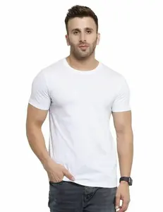 Camiseta de algodón para hombre, cuello redondo hecho de algodón-Spandex, 180 gramos, peso de la tela, método de tejido de punto - Product Image 6