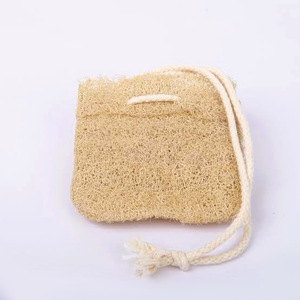 Biodegradable loofah sponge luffa soap saver pouch loofah shower pouf gentle bath <b>scrubbing</b> bags - Product Image 1