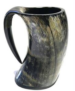 Chope à bière de luxe en corne naturelle - Product Image 4