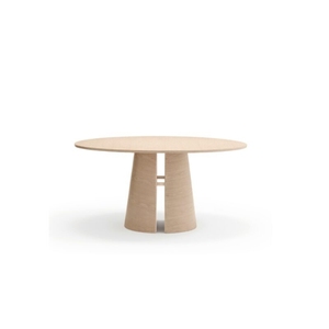 Table à manger ronde moderne en bois massif, écologique, faite à la main, durable, 4 places, design minimaliste, meubles de maison stables - Product Image 2