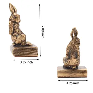 Sculpture d'animal religieuse en aluminium poli, faite à la main, de luxe artistique, plaquée, pour décoration moderne haut de gamme - Product Image 6