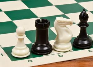 Jeu d'échecs Staunton professionnel de qualité supérieure, hauteur du roi 3,75 pouces, noir et blanc ivoire, en plastique, au meilleur prix - Product Image 6