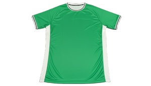T-shirt homme Fruit of the Loom Ringer bicolore, col rond en coton uni contrastant - Product Image 5