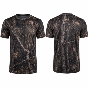 Chemise de chasse camouflage pour homme MEGAMAPLE, manches longues, séchage rapide, respirante, polyester, décontractée, été - Product Image 1