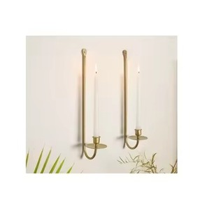 ที่วางเทียนติดผนังเหล็กตกแต่งบ้าน ดีไซน์สวยงามทันสมัย - Product Image 1