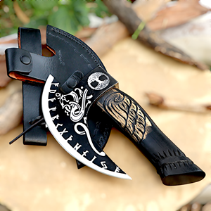 Cuchillo para Pizza de Acero Inoxidable de Alta Calidad, Cortador de Pizza Vikingo con Barba, Rebanador de Pizza para Camping - Product Image 4