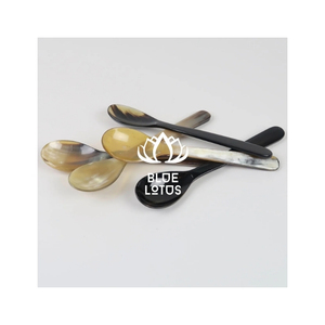 Cuillère en corne à succès pour la présentation d'apéritifs de banquets d'élite et le service de fête au style rustique élégant, vente en gros - Product Image 1