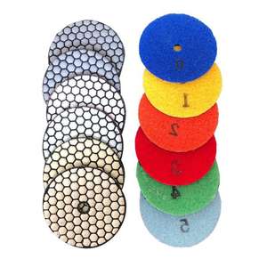 Diamant béton polissage éponge tampon 200 marbre granit tampons de polissage diamant 100mm - Product Image 6