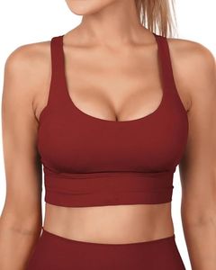 Top Deportivo Corto para Mujer, Sólido, Acanalado, Ligero, Resistente al Viento, Sin Costuras, Cuello Cuadrado, Soporte Alto (Ropa Deportiva para Gimnasio y Yoga) - Product Image 4