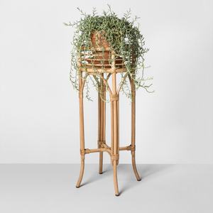 Porte-plante en rotin pour décoration de jardin balcon terrasse présentoir à fleurs extérieur porte-pot naturel pour jardinière - Product Image 3