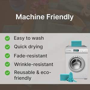 Servilletas de Algodón para Cena de 18 x 18 Pulgadas, Suaves, Absorbentes y Cómodas - Ideales para Eventos y Uso Regular - Azul Cielo - Product Image 3