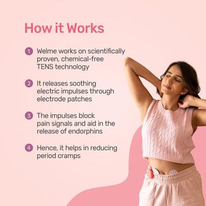 Masajeador TENS Recargable USB Welme WME para Alivio del Dolor Menstrual en Mujeres, Control de Intensidad, Portátil, Alivio de Cólicos, Uso Médico - Product Image 5