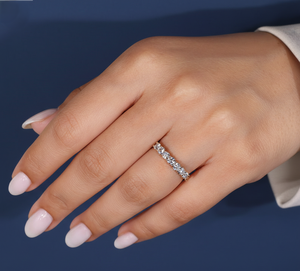 Anillo de Diamante de 0.80 Quilates Creado en Laboratorio, Anillo de Diamante de Oro Amarillo, Anillo de Compromiso y Matrimonio - Product Image 6