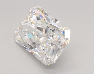 Diamant de laboratoire blanc de 2,05 carats, taille brillant modifiée rectangulaire à coins coupés, couleur E, excellente taille, bijoux personnalisés - Product Image 4