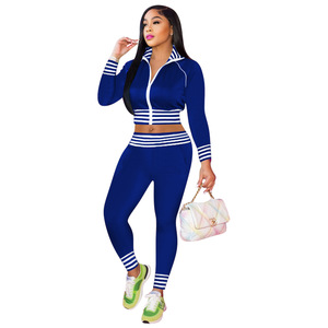 Conjunto de Dos Piezas para Mujer, Top Deportivo Corto con Cuello Alto y Cintura Ajustada, Color Sólido, Estilo Casual, Venta Caliente 2026 - Product Image 3