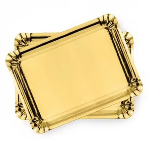 Plateau à chocolat en métal design, plateau de service en acier inoxydable pour desserts, plateau de présentation de bonbons, décoration de table - Product Image 5