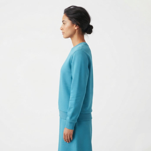 Sweat-shirt décontracté d'hiver pour femme, col rond, en molleton de coton, coupe classique, design personnalisé - Product Image 5