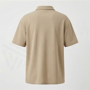 เสื้อโปโลผู้ชายผ้าโพลีเอสเตอร์ระบายอากาศได้ดี พิมพ์โลโก้ได้ตามต้องการ มีซิป ¼  ขนาดใหญ่พิเศษ เสื้อผ้าลำลองสำหรับเล่นกีฬากอล์ฟและกิจกรรมกลางแจ้ง - Product Image 2