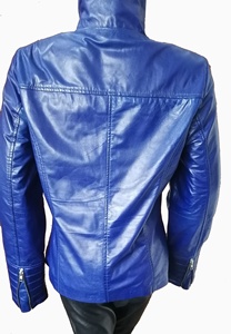 แจ็กเก็ตตัวยาวสำหรับผู้หญิงสไตล์ปากีสถานมีกระเป๋าผ้าฝ้ายระบายอากาศได้สำหรับตกแต่งผิวแกะย้อมสีเรียบๆ - Product Image 4