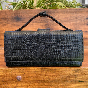 New Fashionable Crocodile Pattern Genuine Leather Long Handled <b>Wallets</b> for Women Luxury RFID Blocking <b>Card</b> <b>Holder</b> & Phone Clutch - Product Image 2