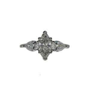 2 CT Lab Grown VVS2 <b>Diamond</b> <b>Ring</b> in 18K Gold Plated | Luxury Engagement Wedding <b>Ring</b> | Elegant Bridal Jewelry - Product Image 3