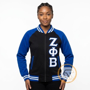 Chaqueta Universitaria Personalizada Zeta Phi Beta de GREEK TREASURES, Ropa de Sororidad, Alta Calidad, Transpirable, Forro Polar de Algodón de 220g, Secado Rápido - Product Image 2