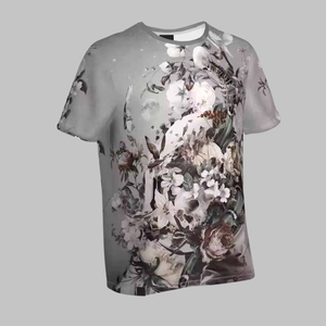 Camiseta de poliéster sólido para sublimación al por mayor OEM, para hombre, informal, con logo personalizado, de tejido ligero de punto, para serigrafía. - Product Image 5