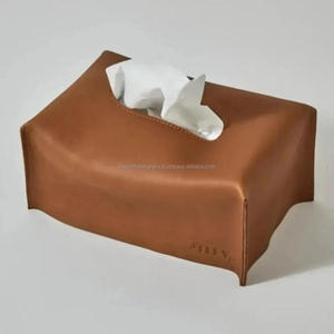Distributeur de serviettes de luxe en cuir marron 100% – Idéal pour voiture, bureau, maison et restaurants haut de gamme - Product Image 5