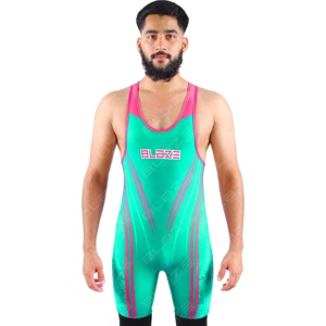 Blaze Fight Wear Custom High Elastic Powerlifting Tallas grandes con cuello en V Entrenamiento de una pieza Camiseta de entrenamiento Secado rápido Gimnasio en casa Fitness - Product Image 5