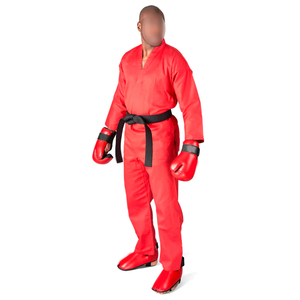 Uniforme de Taekwondo pour hommes, couleur rouge solide, meilleure vente, qualité supérieure, respirant, nouveau design, service OEM pour hommes - Product Image 5