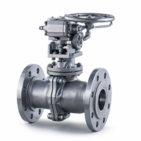 Vanne à boisseau sphérique à trunnion en acier forgé Q347H A105 Classe 300 avec siège métallique, Vanne à boisseau sphérique à trunnion API 6D