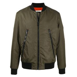 Chaqueta Bomber de Lona y Nailon para Hombre, Estilo Casual, Personalizada, de Alta Calidad, con Cierre Frontal y Logotipo, Resistente al Viento, para Invierno - Product Image 1
