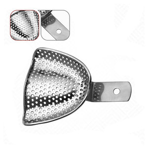 Premium Quality Dental Impression Tray with Edge U3 Perforated Upper Size M Stainless Steel Reusable Autoclavable Orthodontic - Product Image 2