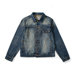 Manufacturer High Quality Mens Cotton Canvas <b>Jacket</b> Button Fly <b>Custom</b> Vintage Acid Wash <b>Denim</b> College Eco-Friendly Quick Dry - Product Image 1