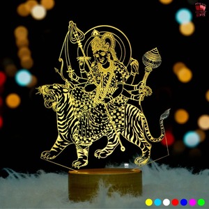Lampe de nuit LED 3D à illusion acrylique de bonne qualité, lumière décorative religieuse pour la maison, le temple, la salle de prière, la chambre et les espaces spirituels - Product Image 5