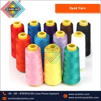 Fil teint 100% viscose, fil fantaisie torsadé pour broderie en rayonne 120*2, haute résistance, certifié AEO, SUMILON Gujarat Inde