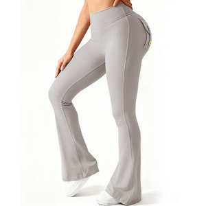 Good Quality High Elastic Waist Yoga <b>Legging</b> for Women's Breathable Quick Dry Plus Size Full Length Fashionable <b>Pockets</b> Classic - Product Image 1