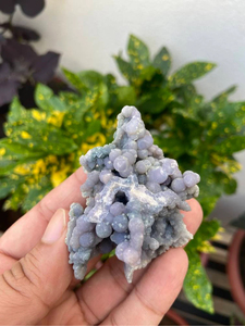 Natural Grape Agate <b>Cluster</b> | Purple Blue Botryoidal Chalcedony Mineral Specimen | Collector Display <b>Crystal</b> - Product Image 3