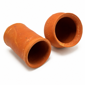 Bols jetables en céramique traditionnels pour servir des desserts et des collations au chai, à la crème glacée, avec un attrait rustique authentique - Product Image 1