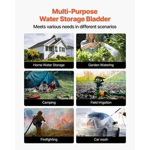 Tanque de Almacenamiento de Agua de Gran Capacidad de 105.7 Galones (400L), Bolsa de Hidratación de PVC 1000D, Plegable, Portátil, para Exteriores - Product Image 6