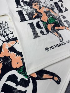 เสื้อยืดสตรีทแวร์แขนยาวทรงหลวมพิมพ์ลาย OEM ผ้าถัก 100% คอตตอน แห้งเร็ว ระบายอากาศได้ดี กันยับ น้ำหนัก 240 กรัม สำหรับผู้ชาย - Product Image 5
