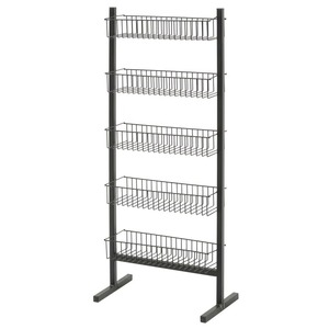 Étagère de présentation au sol en fil métallique pour magasin alimentaire, 5 niveaux - Product Image 3
