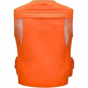 Multi-Pocket Quick-Drying Man <b>Work</b> <b>Cargo</b> Oversized Workwear Black Mesh Utility Windproof Outdoor Fishing Men's Vest - Product Image 4