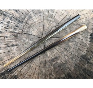 Pique à cheveux en corne de buffle naturelle, faite à la main, pour chignon, accessoire capillaire écologique pour cheveux longs - Product Image 1