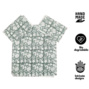 Premium Hand Block Printed Classic Pure Cotton 3-Piece <b>Bedding</b> <b>Set</b> King Size Soft Durable Machine Washable Eco Friendly - Product Image 2