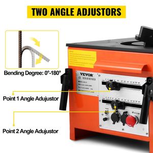 Piegatrice Elettrica per Barre d'Armatura da 1 Pollice (25 mm), Resistente, con Pedale, in Acciaio Grado 60 - Product Image 3