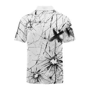 Chemise polo homme décontractée, sublimation, tendance, 100% polyester mesh, service OEM, design haut de gamme, chemise premium pour homme - Product Image 3