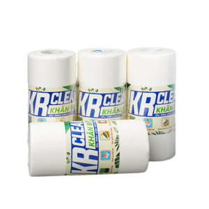 Krclean White Plain <b>Kitchen</b> Wipes 30 Sheets 20x22cm Disposable Non-Woven Eco-Friendly Super Absorbent Cleaning <b>Cloth</b> OEM Factory - Product Image 1