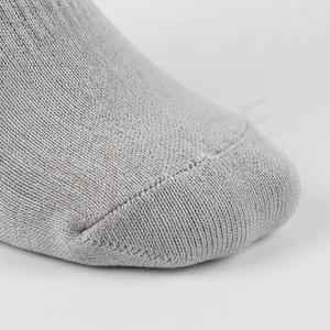 <b>Men's</b> Knee High <b>Socks</b> Gray <b>Striped</b> Knitted Cotton Breathable Sports Regular Style Spring - Product Image 6