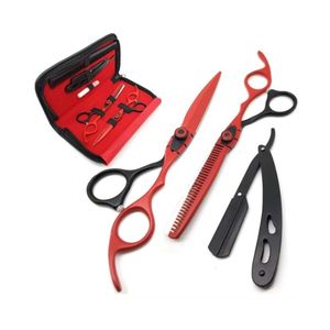 Professional Japanese Stainless Steel Barber Scissor Set Ergonomic Offset <b>Handle</b> Hair Thinning <b>Shears</b> 440C Steel - Product Image 6